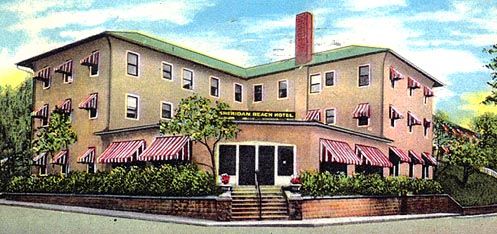 Sheridian Beach Hotel, Lake Shore Drive, Michigan City, 1949